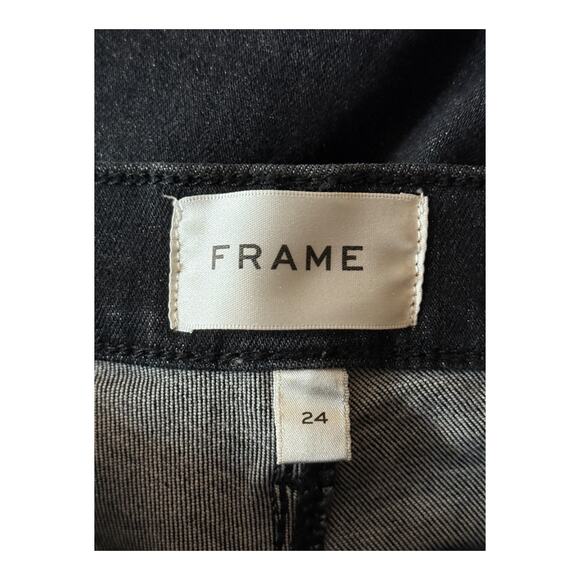 Frame Le High Straight Leg Long Jeans black size 24 - Picture 5 of 8